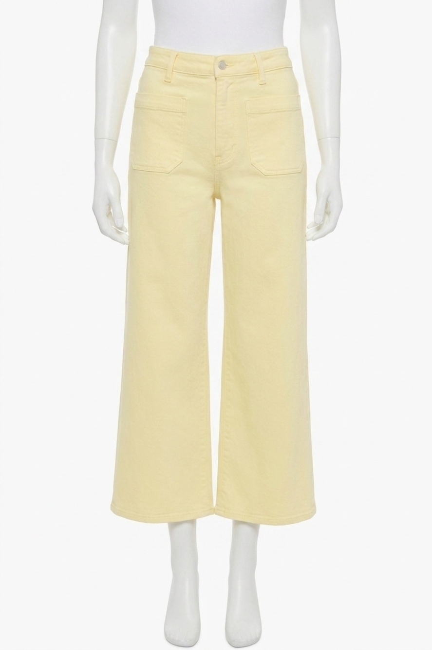 NEW FRAME the anchor pants in lemon